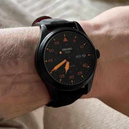 Seiko SRPH33K1 5 Sports Automatic męski zegarek automatyczny z paskiem nylonowym