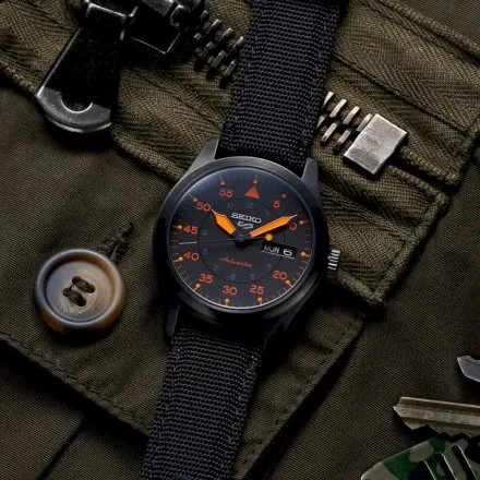 Seiko SRPH33K1 5 Sports Automatic męski zegarek automatyczny z paskiem nylonowym