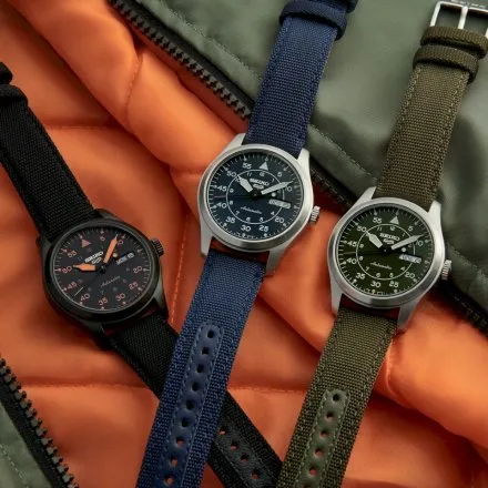 Seiko SRPH33K1 5 Sports Automatic męski zegarek automatyczny z paskiem nylonowym