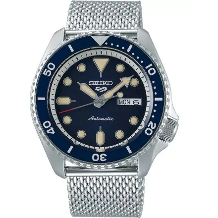 Seiko SRPD71K1 5 Sports Automatic męski zegarek automatyczny granatowa tarcza