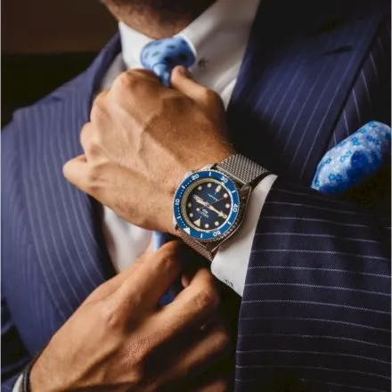 Seiko SRPD71K1 5 Sports Automatic męski zegarek automatyczny granatowa tarcza