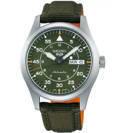 Seiko SRPH29K1 5 Sports Automatic męski zegarek automatyczny wojskowy zielony