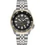 Seiko SSK021K1  5 Sports GMT męski zegarek automatyczny elegancki z czarną tarczą