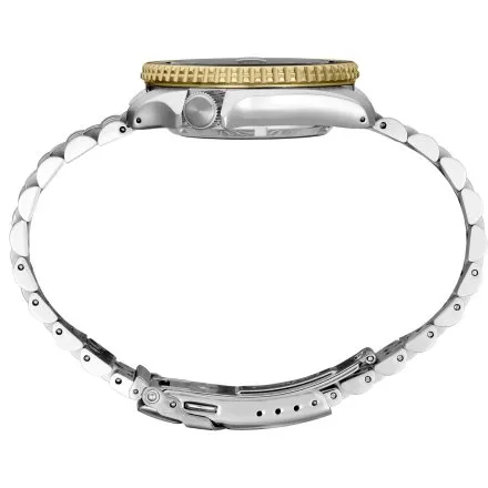 Seiko SSK021K1  5 Sports GMT męski zegarek automatyczny elegancki z czarną tarczą