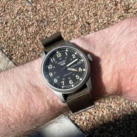 Seiko SRPJ85K1 5 Sports Automatic męski zegarek automatyczny z paskiem nylonowym