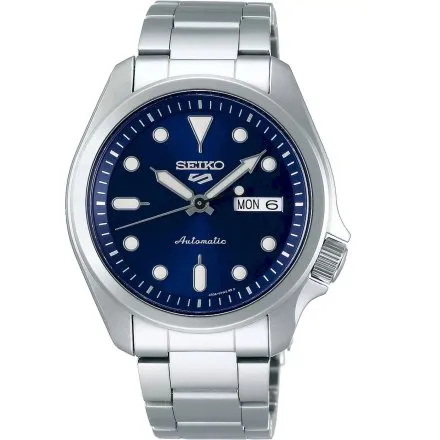 Seiko SRPE53K1 5 Sports Automatic męski zegarek automatyczny z niebieską tarczą