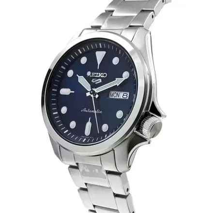 Seiko SRPE53K1 5 Sports Automatic męski zegarek automatyczny z niebieską tarczą
