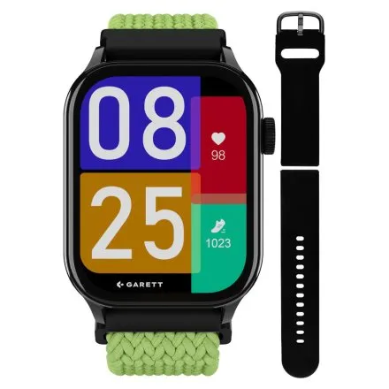 Smartwatch Garett GRC Activity 3 czarny + pasek w zestawie 5904238487242