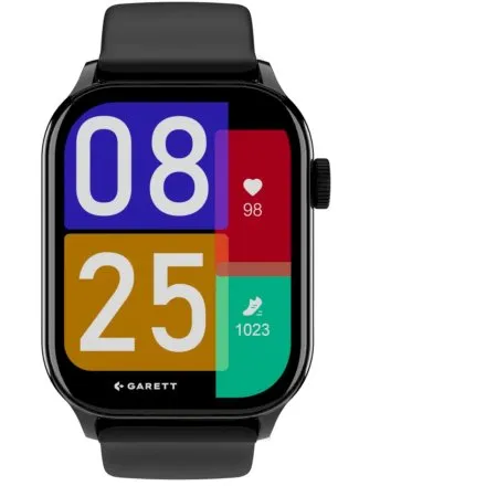 Smartwatch Garett GRC Activity 3 czarny + pasek w zestawie 5904238487242