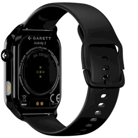Smartwatch Garett GRC Activity 3 czarny + pasek w zestawie 5904238487242