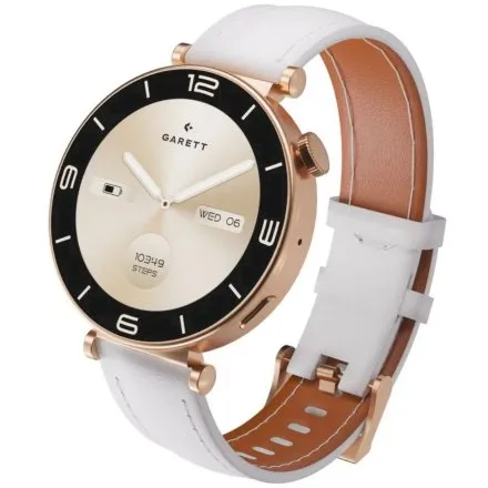 Smartwatch Garett Rose różowe złoto stalowy na bransolecie elegancki damski 5904238486870
