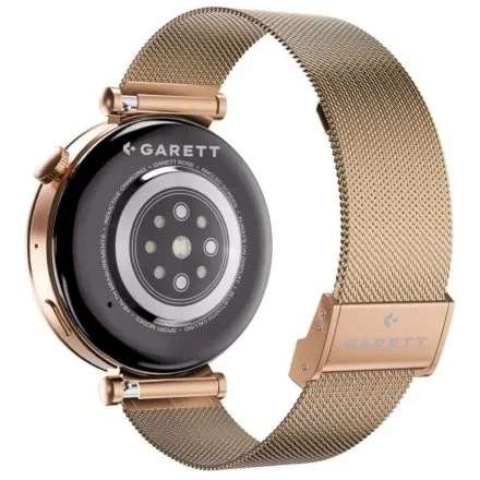 Smartwatch Garett Rose różowe złoto na bransolecie mesh elegancki damski 5904238486887