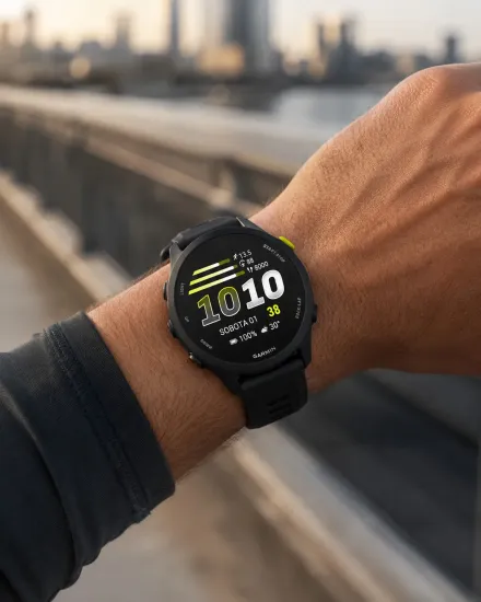 Garmin Forerunner 70 Black 010-04307-00 czarny zegarek GPS do biegania AMOLED