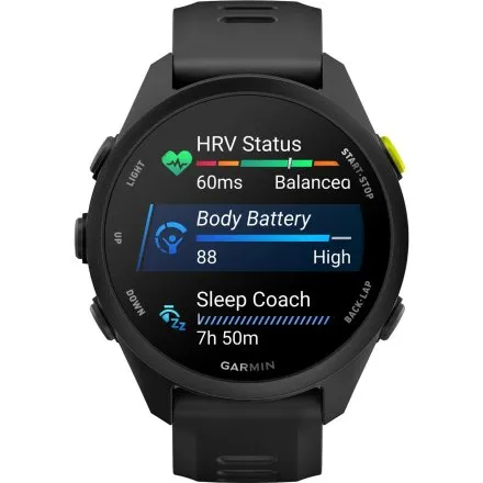Garmin Forerunner 70 Black 010-04307-00 czarny zegarek GPS do biegania AMOLED