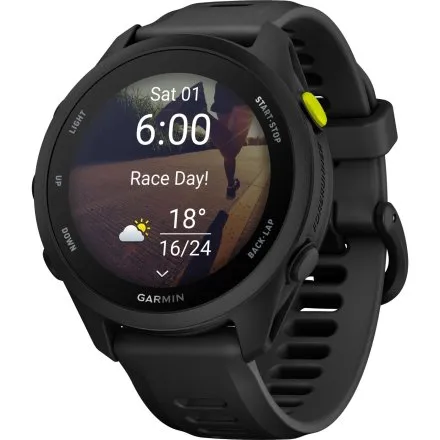 Garmin Forerunner 70 Black 010-04307-00 czarny zegarek GPS do biegania AMOLED