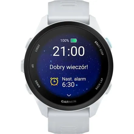 Garmin Forerunner 70 Whitestone 010-04307-01 biały zegarek GPS do biegania AMOLED