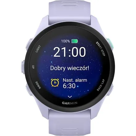 Garmin Forerunner 70 Cool Lavender 010-04307-03 fioletowy zegarek GPS do biegania AMOLED