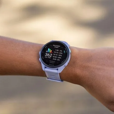Garmin Forerunner 70 Cool Lavender 010-04307-03 fioletowy zegarek GPS do biegania AMOLED