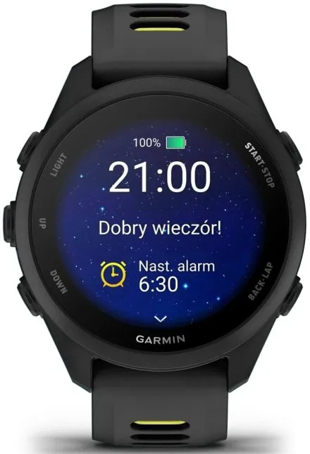 Garmin Forerunner 170 Music Black 010-03920-10 czarny zegarek GPS do biegania AMOLED