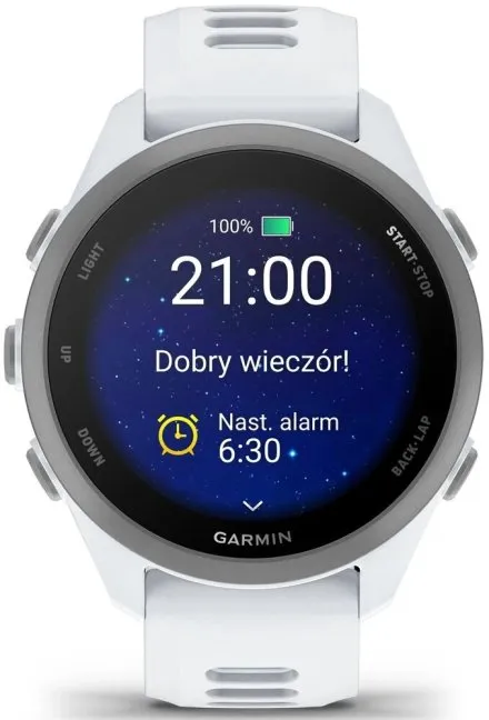 Garmin Forerunner 170 Music Whitestone 010-03920-11 biały zegarek GPS do biegania AMOLED