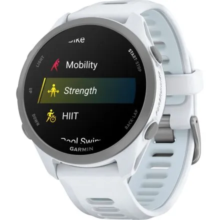 Garmin Forerunner 170 Music Whitestone 010-03920-11 biały zegarek GPS do biegania AMOLED