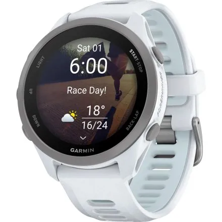Garmin Forerunner 170 Music Whitestone 010-03920-11 biały zegarek GPS do biegania AMOLED