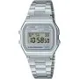 Casio Vintage A158WEA-7EF srebrny zegarek w stylu retro z wyświetlaczem