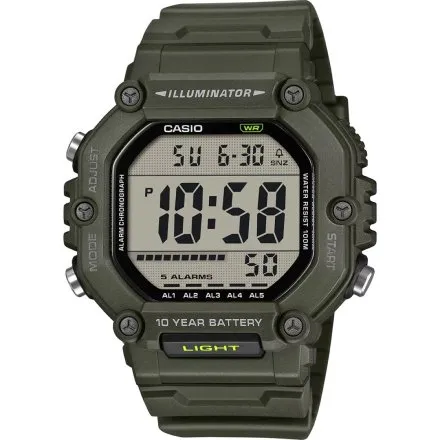 Zegarek Casio Sport AE-1600HX-3AVEF zielony z wyświetlaczem 