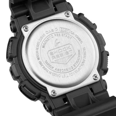 Casio G-Shock GA-100BEG-1AER czarny zegarek męski ze wskazówkami