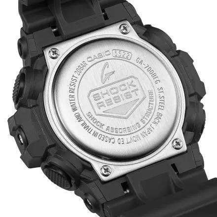 Zegarek Casio G-Shock GA-700BEG-1AER czarny z zielonym wyświetlaczem