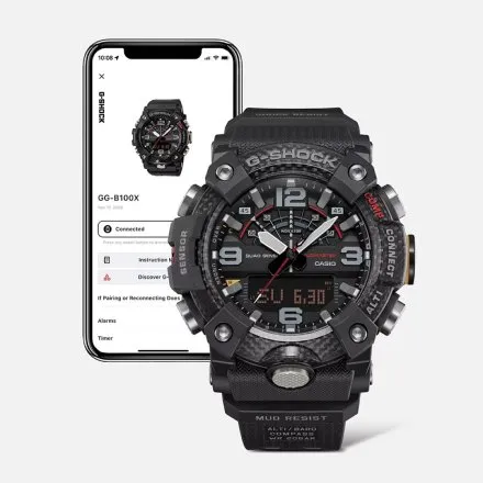 Zegarek Casio G-SHOCK Mudmaster Carbon Core GG-B100X-1A3ER z zielonym paskiem