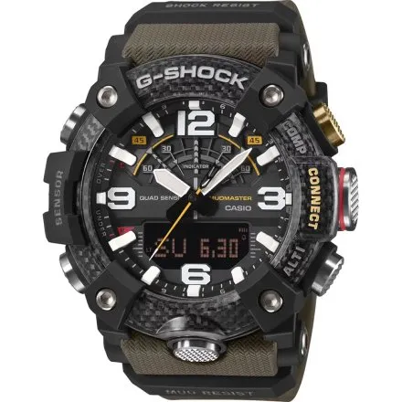 Zegarek Casio G-SHOCK Mudmaster Carbon Core GG-B100X-1A3ER z zielonym paskiem