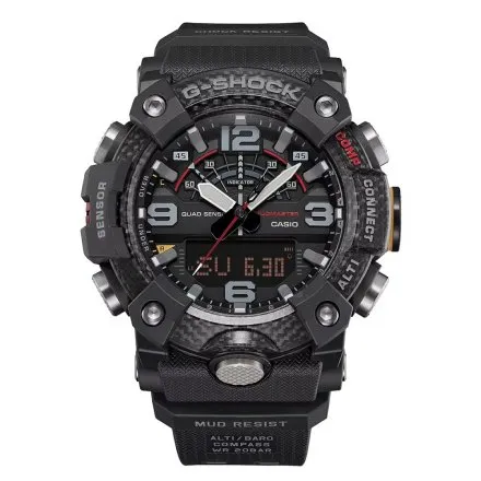 Zegarek Casio G-SHOCK Mudmaster Carbon Core GG-B100X-1AER z czarnym paskiem