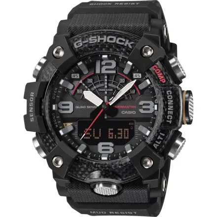 Zegarek Casio G-SHOCK Mudmaster Carbon Core GG-B100X-1AER z czarnym paskiem