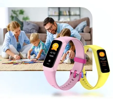 Smartwatch Rubicon RNCF05K żółty SMARUB369 dziecięca opaska AMOLED