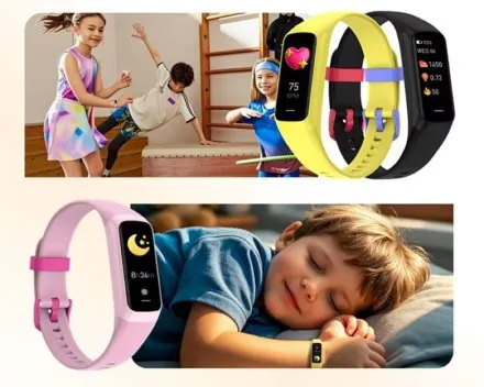 Smartwatch Rubicon RNCF05K fioletowa SMARUB394 dziecięca opaska AMOLED