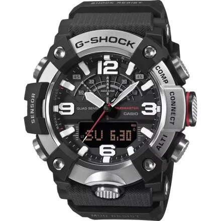 Zegarek Casio G-SHOCK Mudmaster Carbon Core GG-B100XM-1AER z czarnym paskiem
