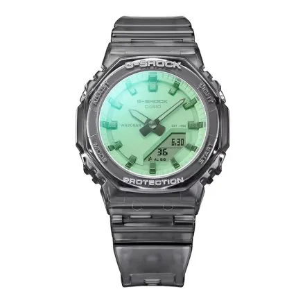Zegarek Casio G-SHOCK na czarnym przeźroczystym pasku GMA-P2100SR-1AER