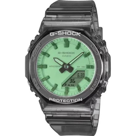 Zegarek Casio G-SHOCK na czarnym przeźroczystym pasku GMA-P2100SR-1AER