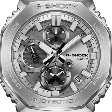 Zegarek Casio G-SHOCK Full Metal GMC-B2100ADS-1AER srebrny na bransolecie