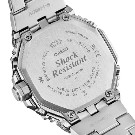 Zegarek Casio G-SHOCK Full Metal GMC-B2100ADS-1AER srebrny na bransolecie