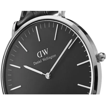 Zegarek Daniel Wellington DW00100147 36mm damski z czarnym paskiem