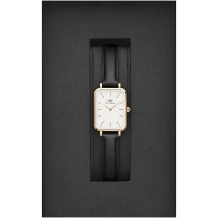 Zegarek Daniel Wellington Quadro Pressed Sheffield DW00100434 20mm damski na pasku skórzanym