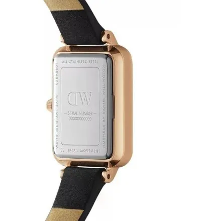 Zegarek Daniel Wellington Quadro Pressed Sheffield DW00100435 20mm damski na pasku skórzanym