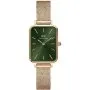 Zegarek Daniel Wellington Quadro Pressed Emerald DW00100445 20 mm różowozłoty z zieloną tarczą