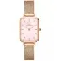 Zegarek Daniel Wellington Quadro Pressed Melrose Pearl DW00100510 20 mm różowozłoty z perłową tarczą