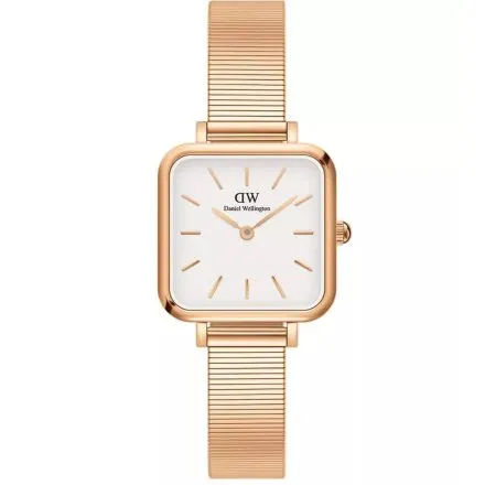 Zegarek Daniel Wellington Quadro Studio DW00100517 22mm różowe złoto z bransoletką