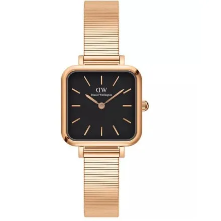 Zegarek Daniel Wellington Quadro Studio DW00100518 22mm różowe złoto z bransoletką