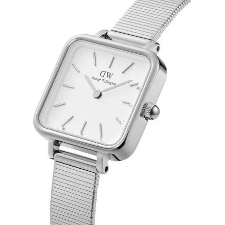 Zegarek Daniel Wellington Quadro Studio DW00100521 22mm srebrny z bransoletką