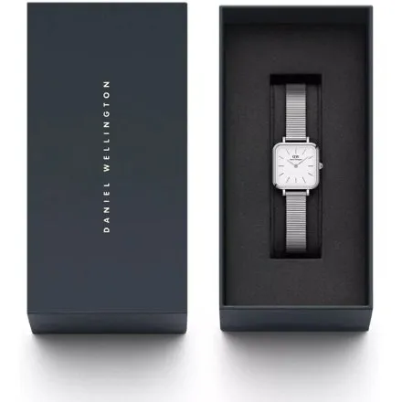 Zegarek Daniel Wellington Quadro Studio DW00100521 22mm srebrny z bransoletką